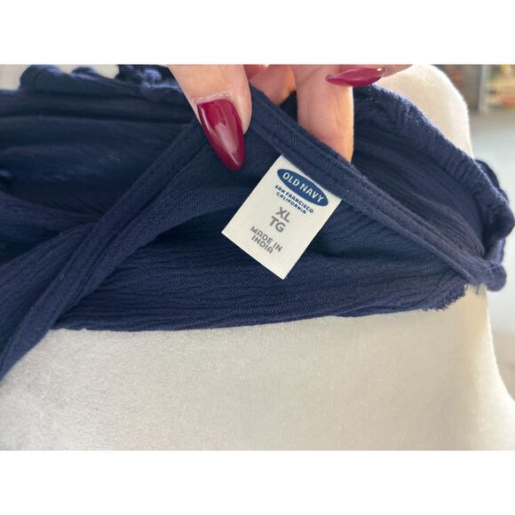 Old Navy Cold Shoulder Crepe Fabric Lightweight Top Size XL - Picture 12 of 12